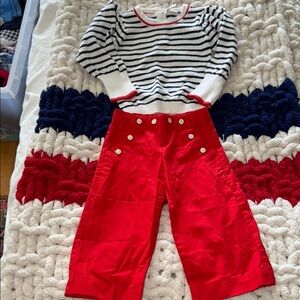 Outfit of the day ⚓️ VGUC Janie & Jack sweater & sailor pants sz 2 the cutest 😍